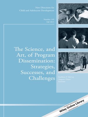 cover image of The Science, and Art, of Program Dissemination